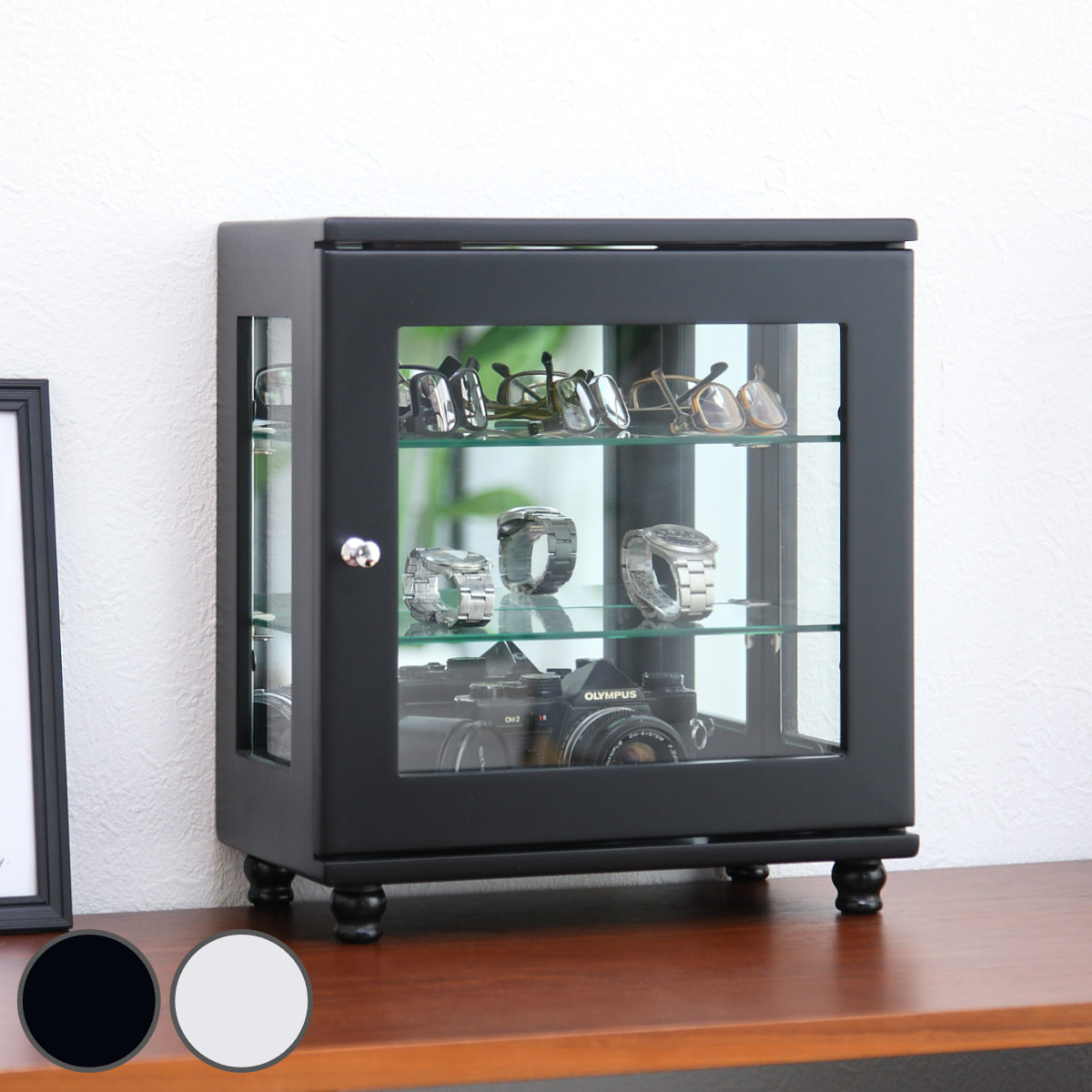 ミヤグチ企販 ミニコレクションラック ショーケース ワイドタイプ 幅