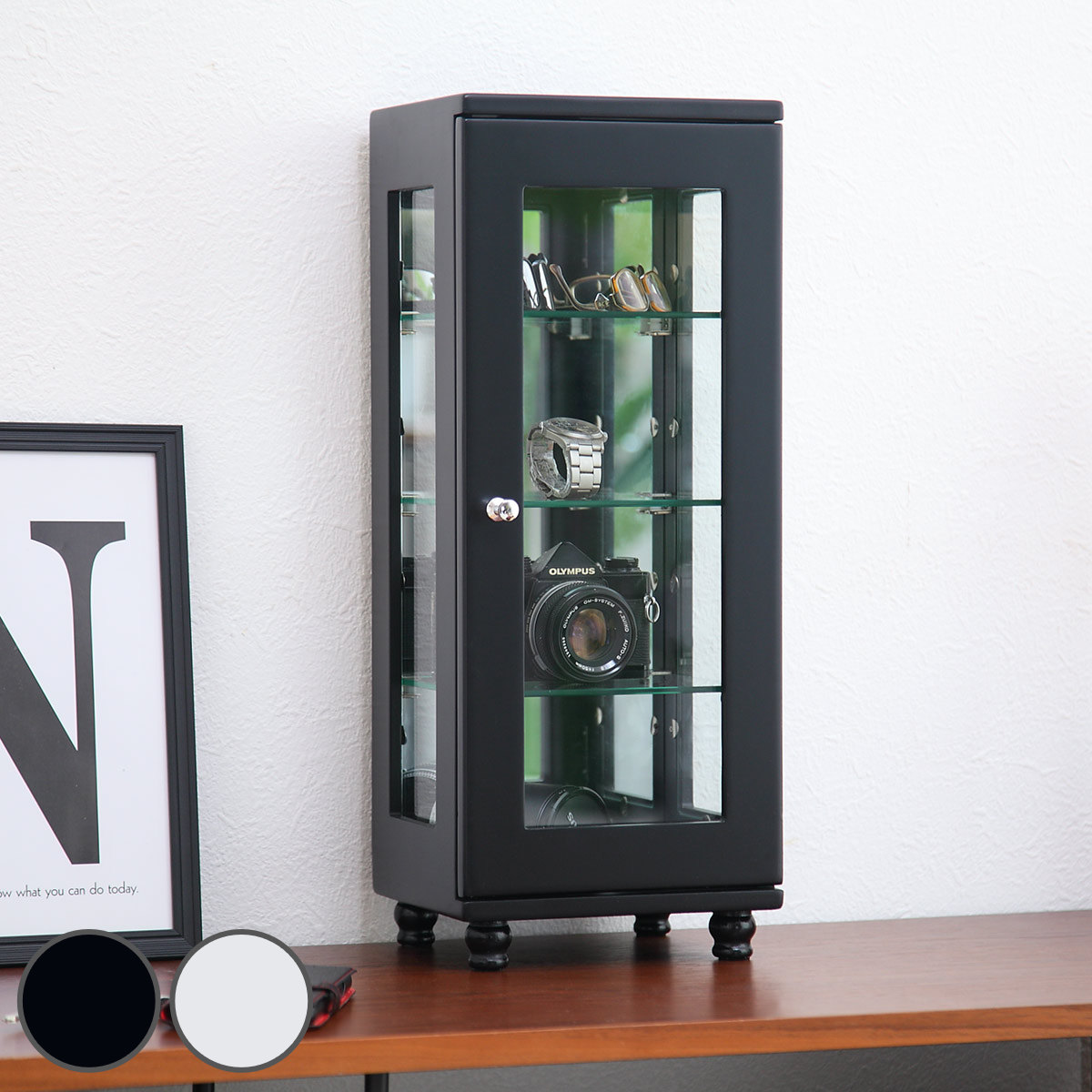 ミヤグチ企販 ミニコレクションラック ショーケース スリムタイプ 幅