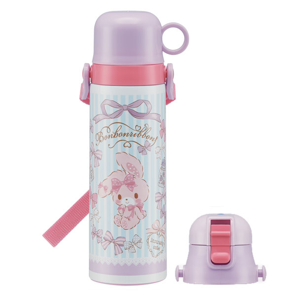 スケーター 水筒 キッズ ステンレス 570ml 軽量 直飲み コップ 2way