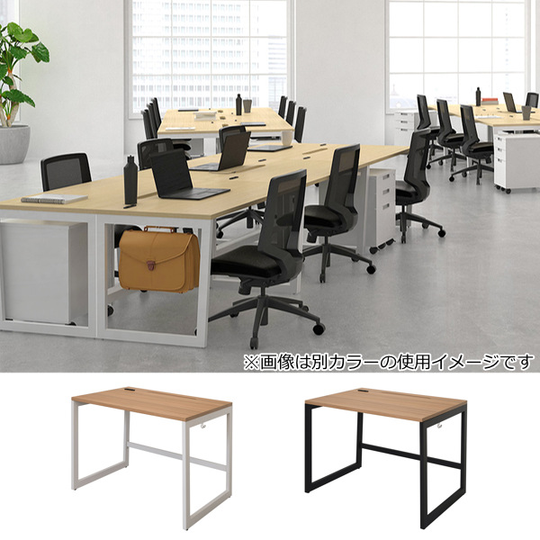 【美品】RFヤマカワ オフィスデスク Lism 幅100 コンセント付 PC机 アール・エフ・ヤマカワ （法人限定） デスク 幅100cm 奥行70cm