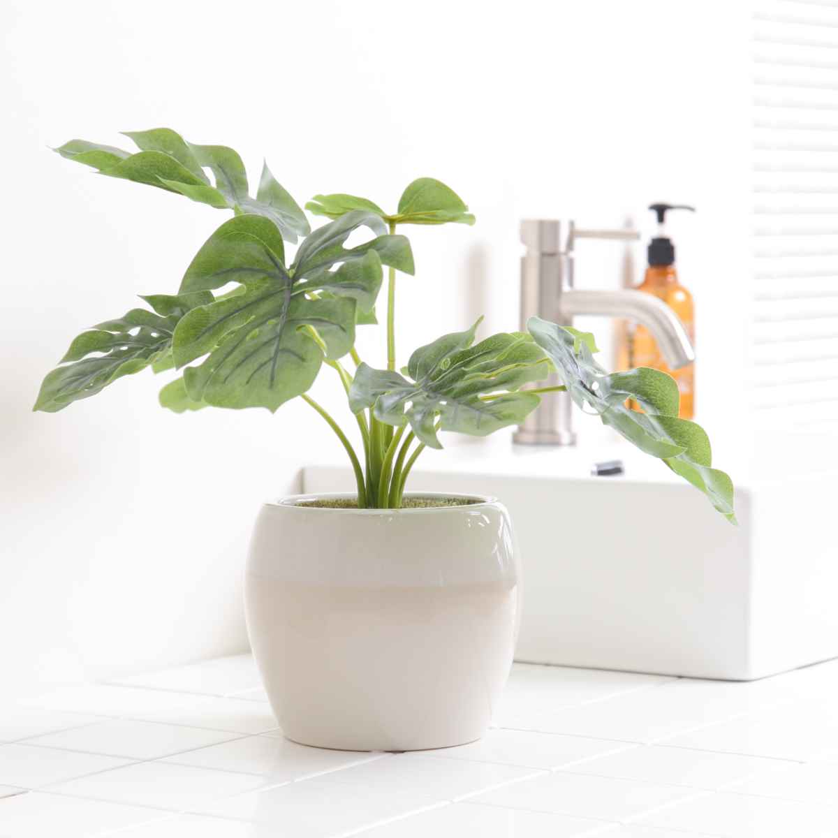 人工観葉植物 ポット モンステラ フェイクグリーン 光触媒 造花