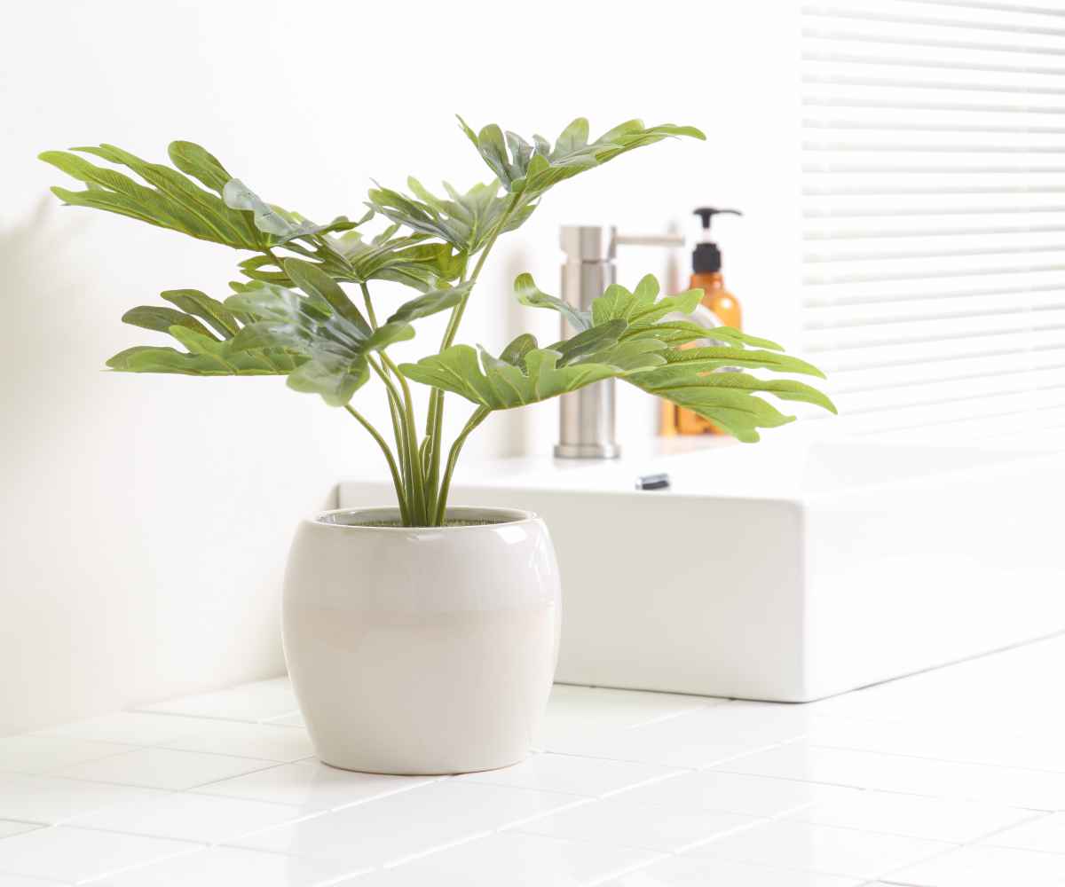 人工観葉植物 ポット フィロデンドロン フェイクグリーン 光触媒 造花