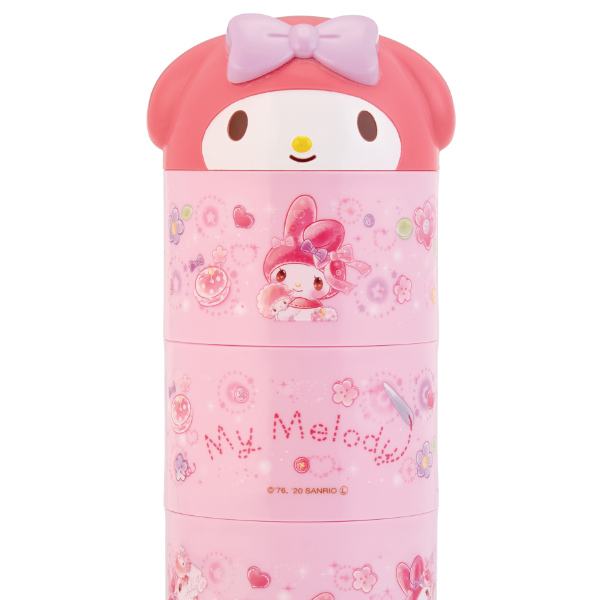 スケーター お弁当箱 3段 ボトル型 480ml マイメロディ きらきらドール