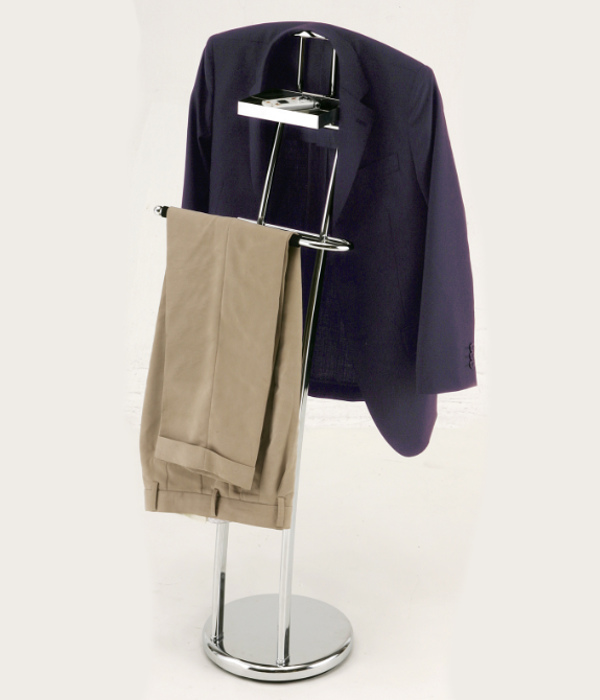 ミヤグチ企販 スーツハンガー トレー付 ハンガーラック スチール製 高