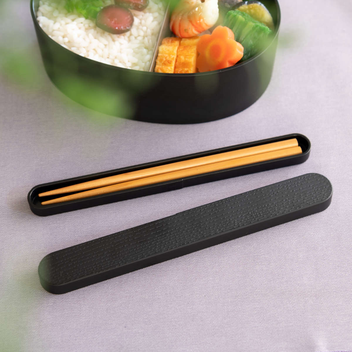 杉 曲げわっぱ  お箸  箸入れ  セット HAKOYA 箸箱セット 18cm 箸 箸箱 モノトーン曲げわっぱ （ 日本製 箸