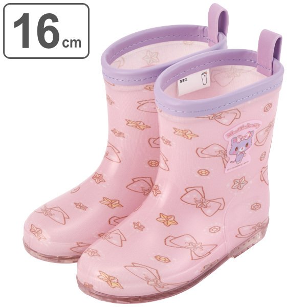 レインブーツ キッズ ミュークルドリーミー 16cm 女の子 軽量 ショート ( 長靴 レインシューズ ベビー 通園 キャラクター )