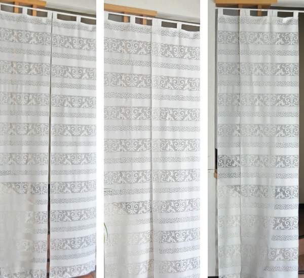 のれん２枚 のれん 45×250cm 2枚入 幅と丈を調整できるのれん 暖簾 （ 目隠し