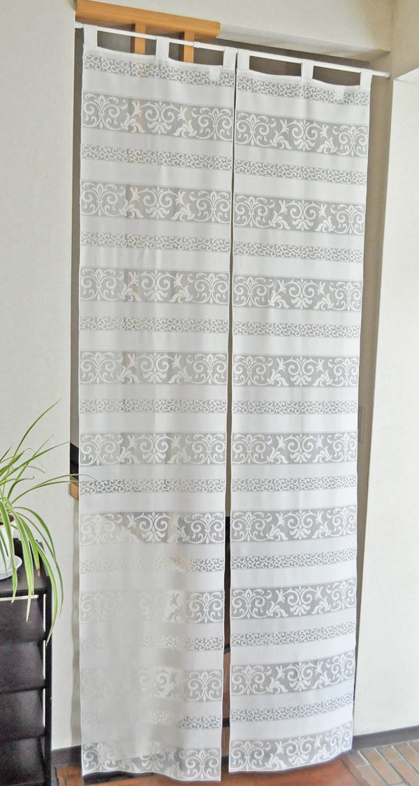 のれん 45×250cm 2枚入 幅と丈を調整できるのれん 暖簾 （ 目隠し