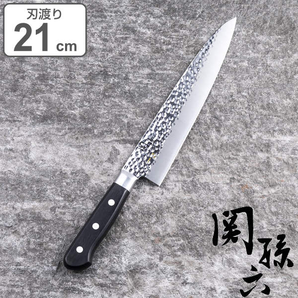 包丁 牛刀 刃渡り 210mm 関孫六 いまよう 貝印 （ 料理包丁 分化包丁 万能包丁 左右兼用 槌目模様 21 cm 日本製 ）  :355405:インテリアパレットヤフー店 - 通販 - Yahoo!ショッピング