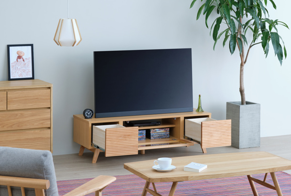 テレビボード　120 cm 北欧風　一生紀 一生紀（ISSEIKI） テレビ台 ローボード 北欧風 アルダー無垢材 オイル