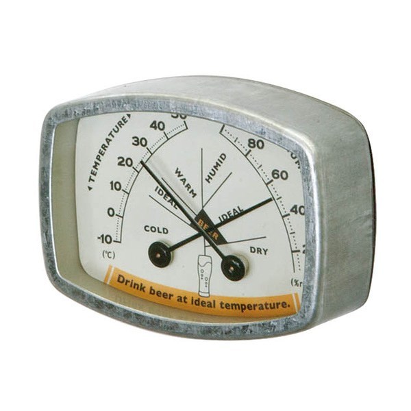 サーモハイグロメーター ダルトン DULTON 温湿度計 温度計 湿度計 （ 角型 アナログ インテリア 雑貨 ）｜interior-palette｜02
