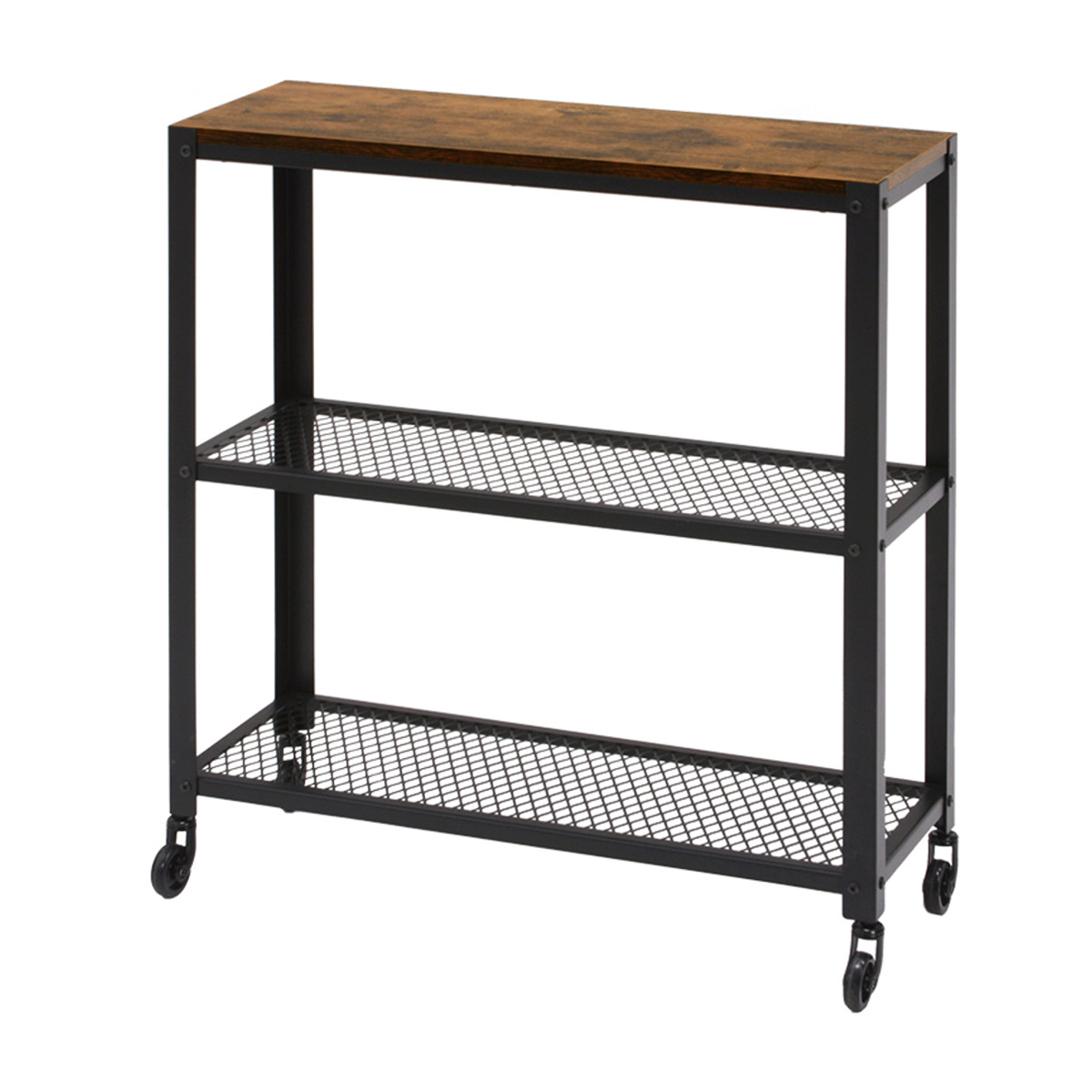 HAGiHARA（萩原） オープンラック スチールラック ヴィンテージ調