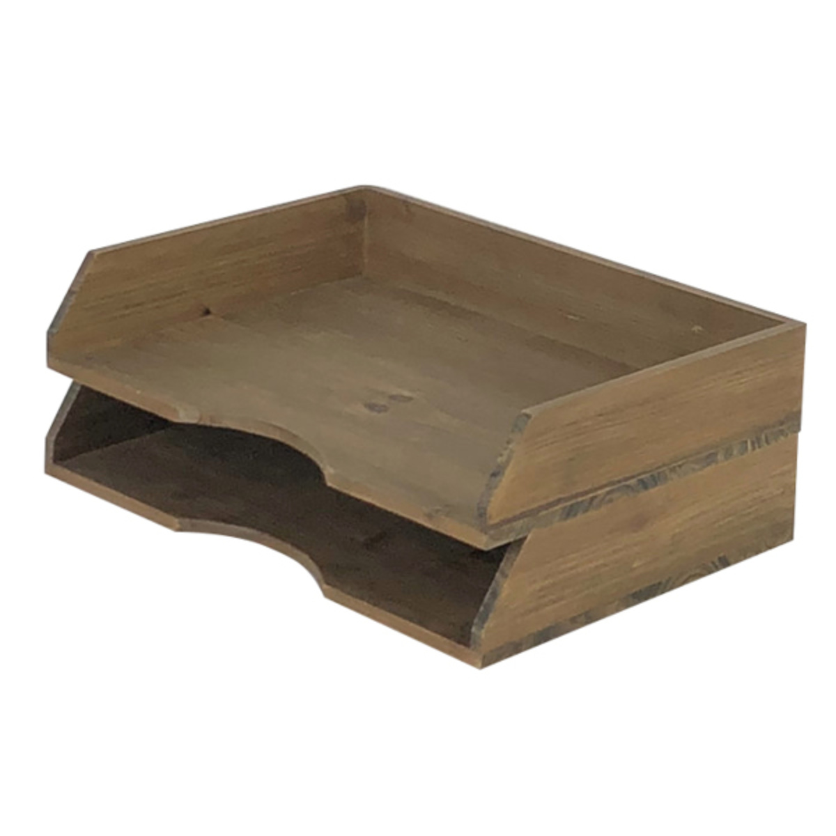 トレー A4 ドゥー 木製 スタッキング 幅33×奥行23×高さ6.5cm （ デスク