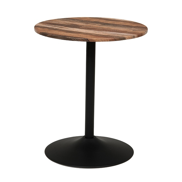 テーブル 丸 幅60cm 円型 木目調 カフェテーブル ラウンド スチール脚 ダイニング 机 （ ダイニングテーブル 丸テーブル コーヒーテーブル 2人掛け つくえ ）｜interior-palette｜03
