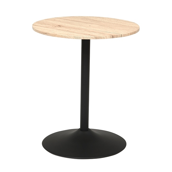 テーブル 丸 幅60cm 円型 木目調 カフェテーブル ラウンド スチール脚 ダイニング 机 （ ダイニングテーブル 丸テーブル コーヒーテーブル 2人掛け つくえ ）｜interior-palette｜04