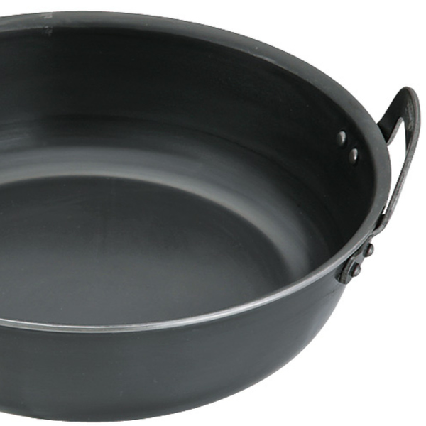 揚げ鍋 39cm ガス火専用 鉄製 天ぷら鍋 業務用 中尾アルミ 日本製