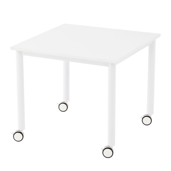 （法人限定） キャスターテーブル 幅80cm 正方形 角型 ミーティング 会議 塾 テーブル キャスター デスク （ キャスター付き 会議テーブル オフィステーブル ）｜interior-palette｜03