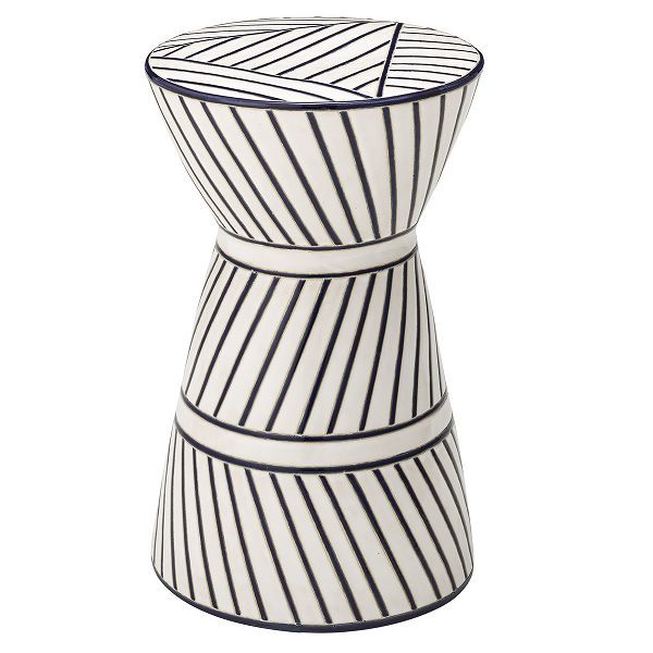 東谷 スツール 陶器 高さ45cm 丸形 円型 モロッカン 陶器スツール 腰掛