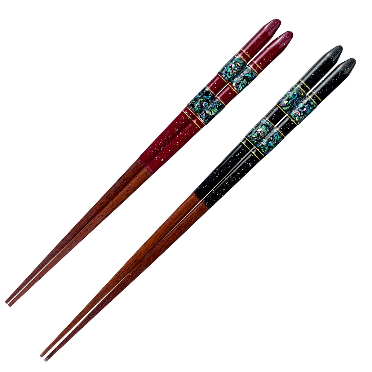 箸 21cm 23cm プレミアムアイ ゴージャスライン 久須夜 木製 天然木