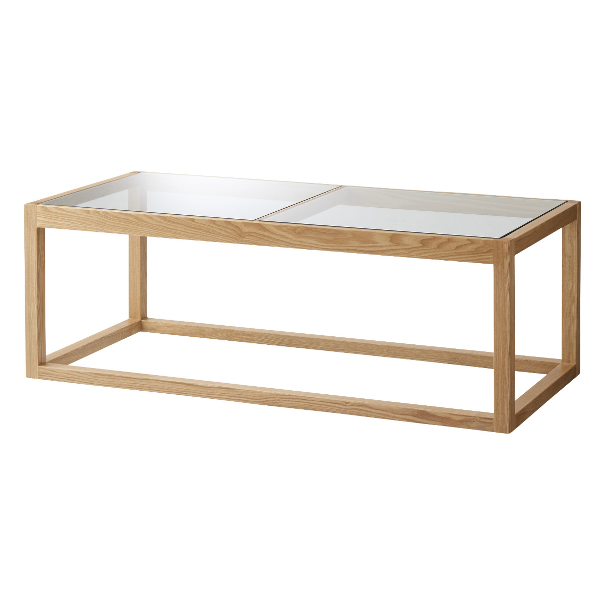 ブラウン ガラス天板 センターテーブル 110cm センターテーブル 幅110cm ガラステーブル ガラス天板 木製 天然木