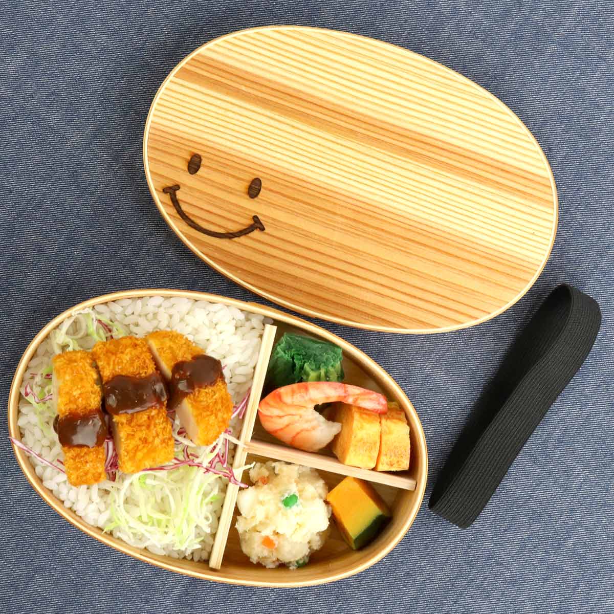 弁当箱 曲げわっぱ 700ml 1段 ウレタン塗装 レーザー彫刻 デザイン