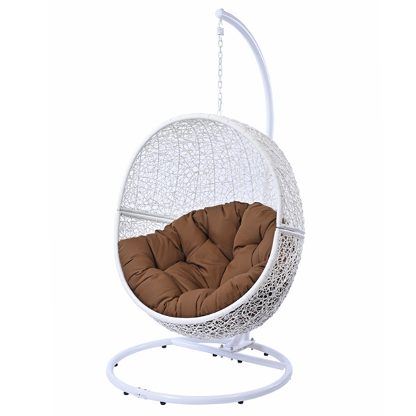 ハンギングチェア 1人用 アジアンリゾート風 クッション付 Breeze カゴ