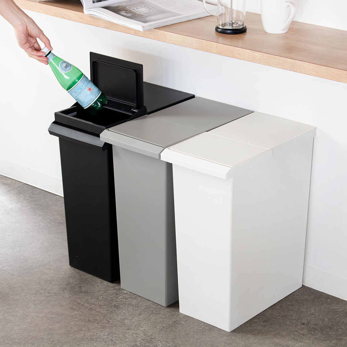 RISU（リス） 特典付き ゴミ箱 30L TOSTE レバーオープン （ ごみ箱