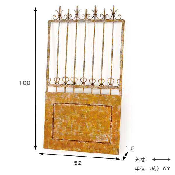 ガーデンフェンス シャビーアイアンゲート ガーデニング用品