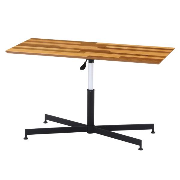 昇降テーブル 幅105cm 木製 天然木 高さ調整 昇降 テーブル センターテーブル ローテーブル レバー式 アカシア｜interior-palette｜02