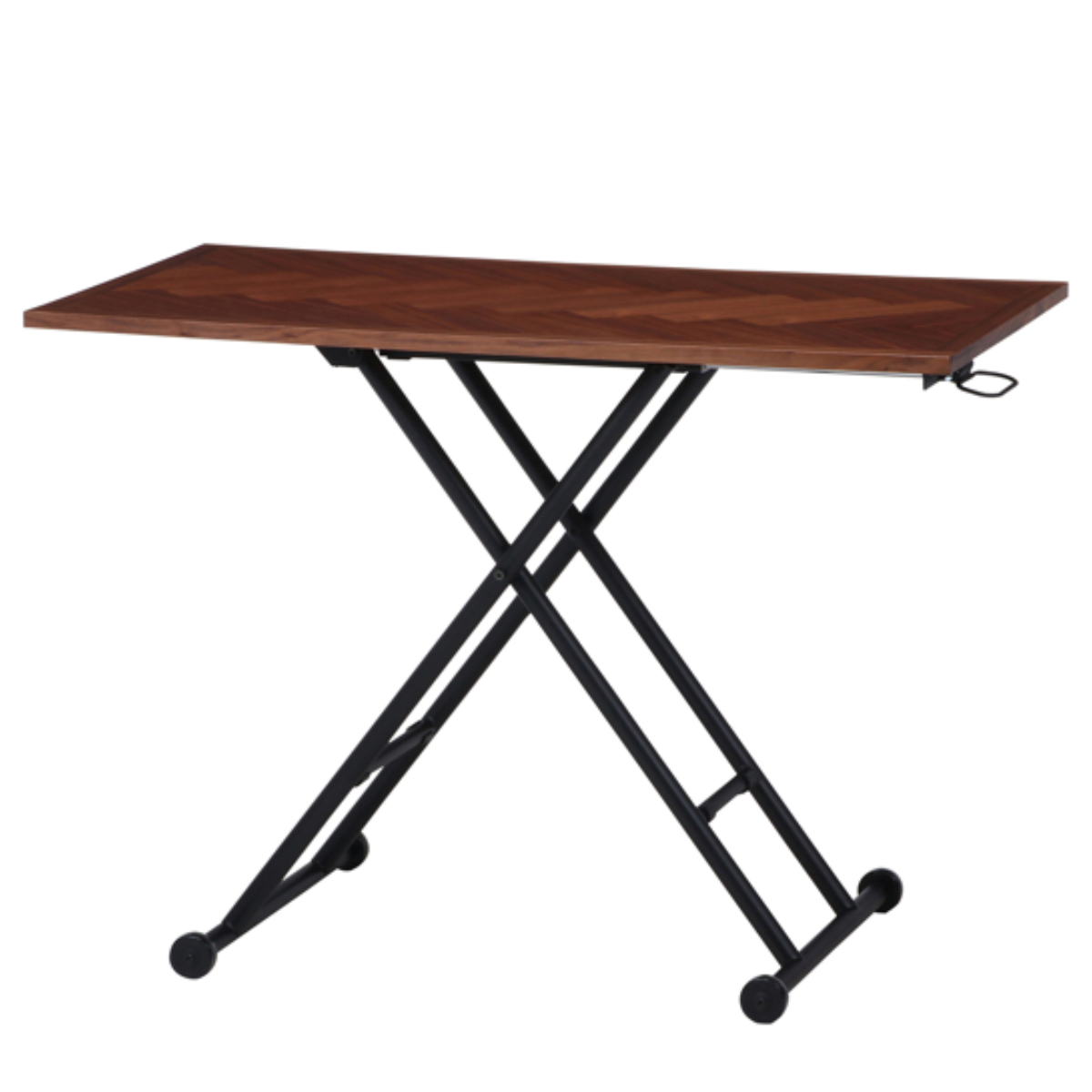 昇降テーブル 幅100cm 高さ調整 ヘリンボーン レバー式 （ 昇降式テーブル 幅 100 テーブル ローテーブル ）｜interior-palette｜02