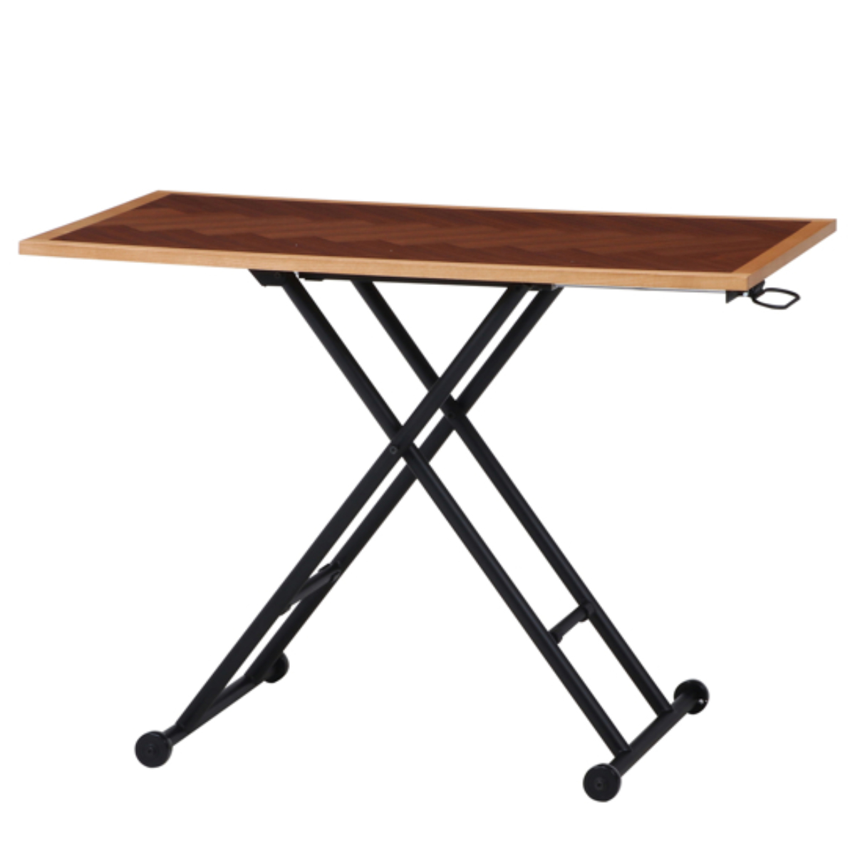 昇降テーブル 幅100cm 高さ調整 ヘリンボーン レバー式 （ 昇降式テーブル 幅 100 テーブル ローテーブル ）｜interior-palette｜03