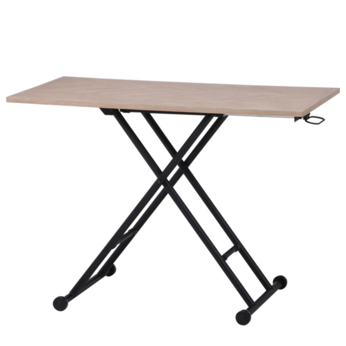 昇降テーブル 幅100cm 高さ調整 ヘリンボーン レバー式 （ 昇降式テーブル 幅 100 テーブル ローテーブル ）｜interior-palette｜04