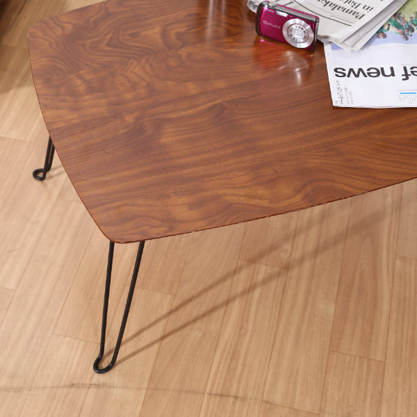 不二貿易（Fuji Boeki） ローテーブル 幅70cm 折れ脚 センターテーブル