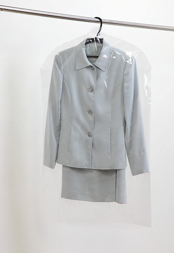 洋服カバー 100枚入 ショート 無地 （ 衣類カバー 収納 衣類収納 洋服
