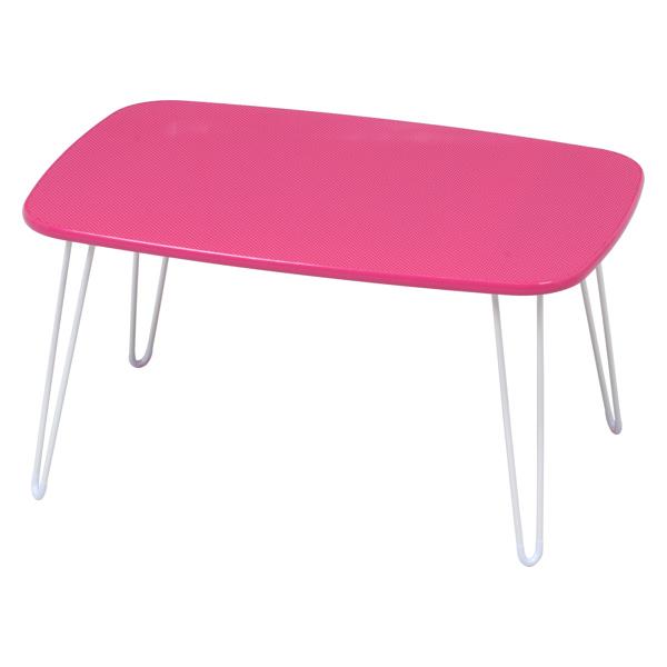 センターテーブル 幅60cm 折りたたみ テーブル ローテーブル 折りたたみテーブル 机 ピンク｜interior-palette｜03