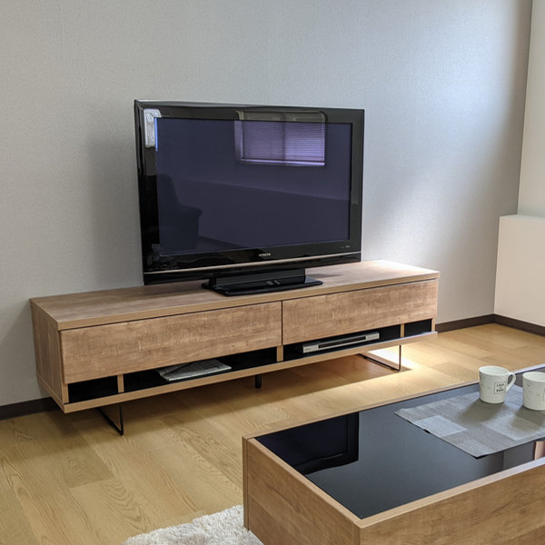 アルファタカバ テレビ台 ローボード 北欧風 木目調シンプルデザイン