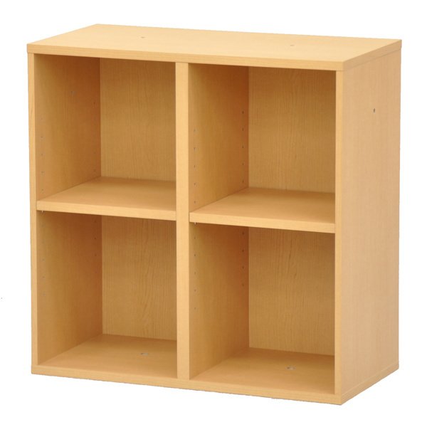 エイ・アイ・エス 本棚 2段 組み合わせラック プレージ 高さ60cm 約幅