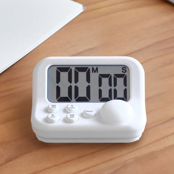 ドリテック 見やすい学習タイマー アラーム 消音 カウントアップ 長