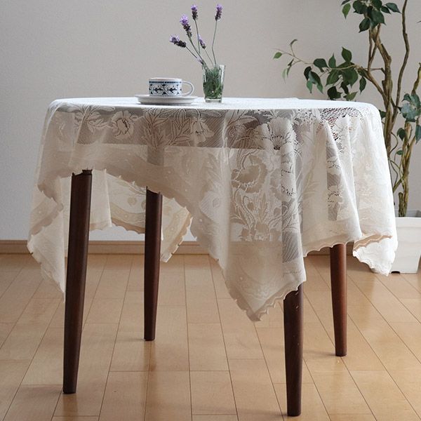 テーブルクロス 140×100cm 撥水加工 長方形 モリス柄 日本製