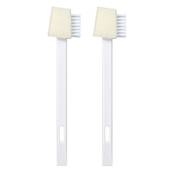 ブラシ ガラストップ用ブラシ スポンジ ヘラ IH ガスコンロ キッチン掃除 2本入 ( コンロ用ブラシ 掃除ブラシ すき間掃除 すき間ブラシ ミニブラシ )