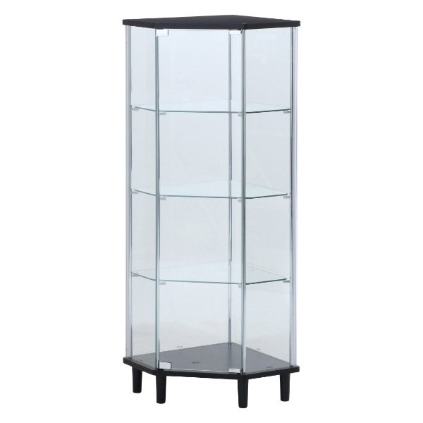 不二貿易（Fuji Boeki） コレクションケース 4段 コーナー型 ガラス