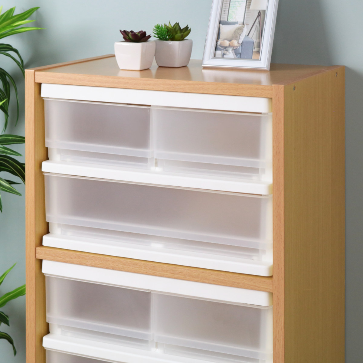 収納ボックス コワケース 2段 卓上 引き出し レターケース H2F1