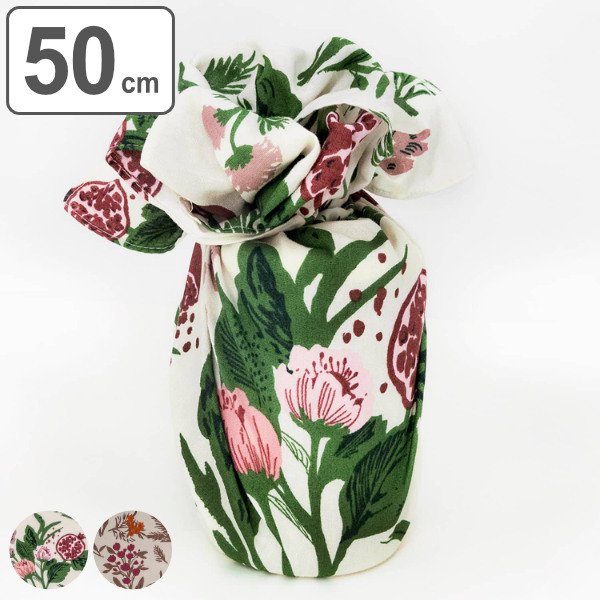 風呂敷 抗菌 ランチクロス お弁当 50cm 中巾 Sarahbel the timeless Garden （ 風呂敷き ふろしき お弁当包み 50センチ 花柄 綿 抗菌加工 日本製 ）