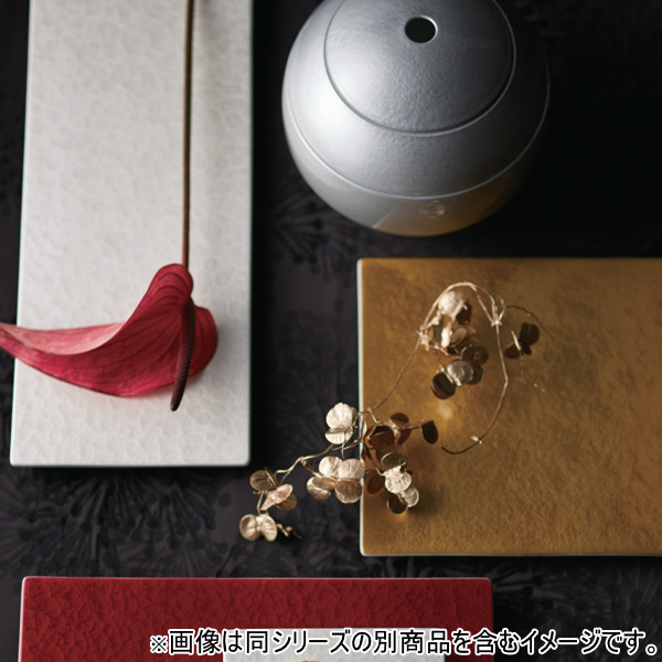 トレー 27cm 正角トレー プレート M.STYLE 漆 URUSHI 皿 食器 和食器 磁器 美濃焼 日本製 （ 食洗機対応 大皿 角 正方形 盛り込み皿 スクエア 漆塗り ）の画像