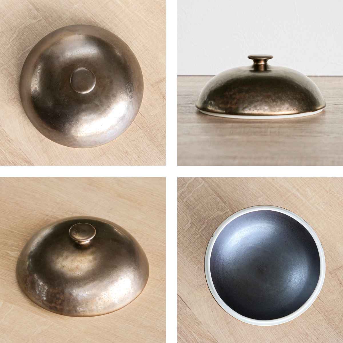 リッド 16cm M.STYLE 武蔵 蓋 磁器 美濃焼 （ 食器 和食器 日本製 皿 食洗機対応 電子レンジ対応 フタ 料理 ドーム フードカバー クローシュ ） | M.STYLE | 02