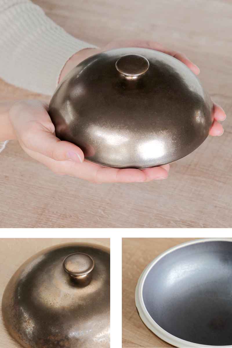 リッド 16cm M.STYLE 武蔵 蓋 磁器 美濃焼 （ 食器 和食器 日本製 皿 食洗機対応 電子レンジ対応 フタ 料理 ドーム フードカバー クローシュ ） | M.STYLE | 04
