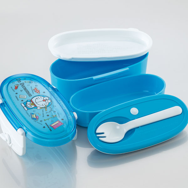 【極希少品】ドラえもん ストッカー　2個セット スケーター お弁当箱 2段 410ml ダブルロック ランチボックス
