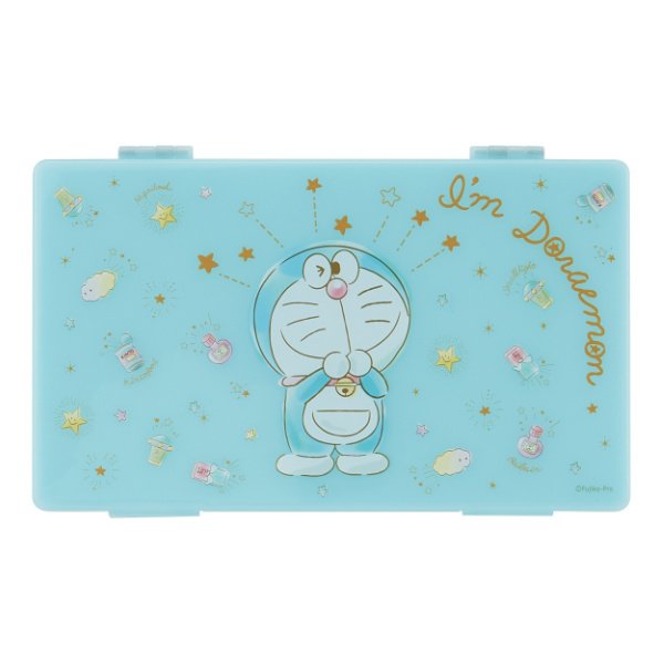 マスクケース 抗菌 仕切り付き I’m Doraemon ドラえもん きらきらパステル （ 持ち運び 携帯 マスク入れ マスク収納 ケース ）