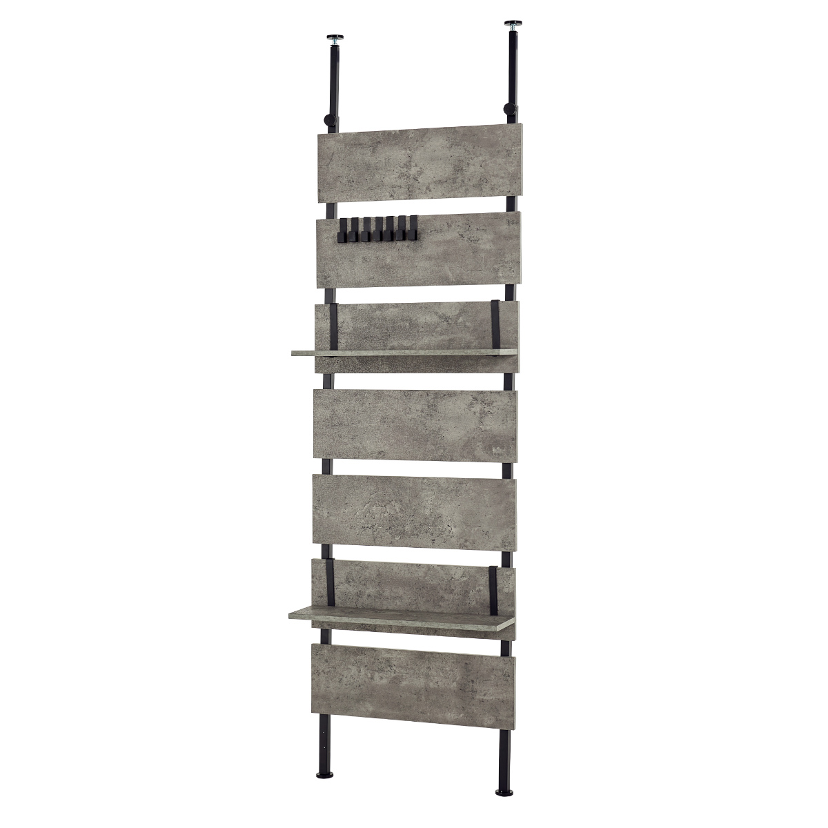 HAGiHARA（萩原） 突っ張り ウォールラック 幅60cm ラダーラック 棚