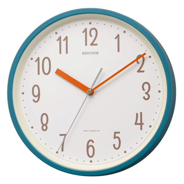 掛け時計 電波時計 スタンダードスタイル 子供部屋 キッズ 壁掛け 時計 アナログ インテリア （ 電波 壁掛け時計 置き時計 とけい ウォールクロック ）｜interior-palette｜02